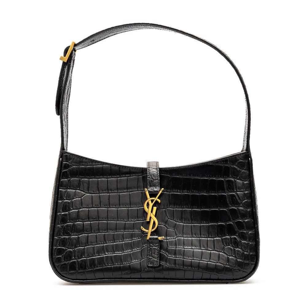 Borsa hobo 'Le 5 à 7' in pelle stampa cocco