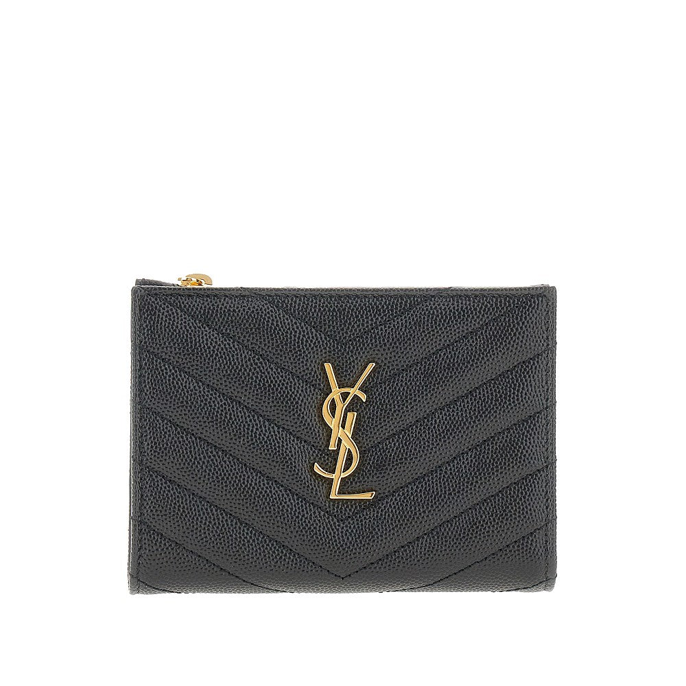 Leather 'Cassandre' small wallet