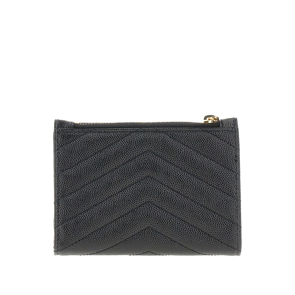 Leather 'Cassandre' small wallet