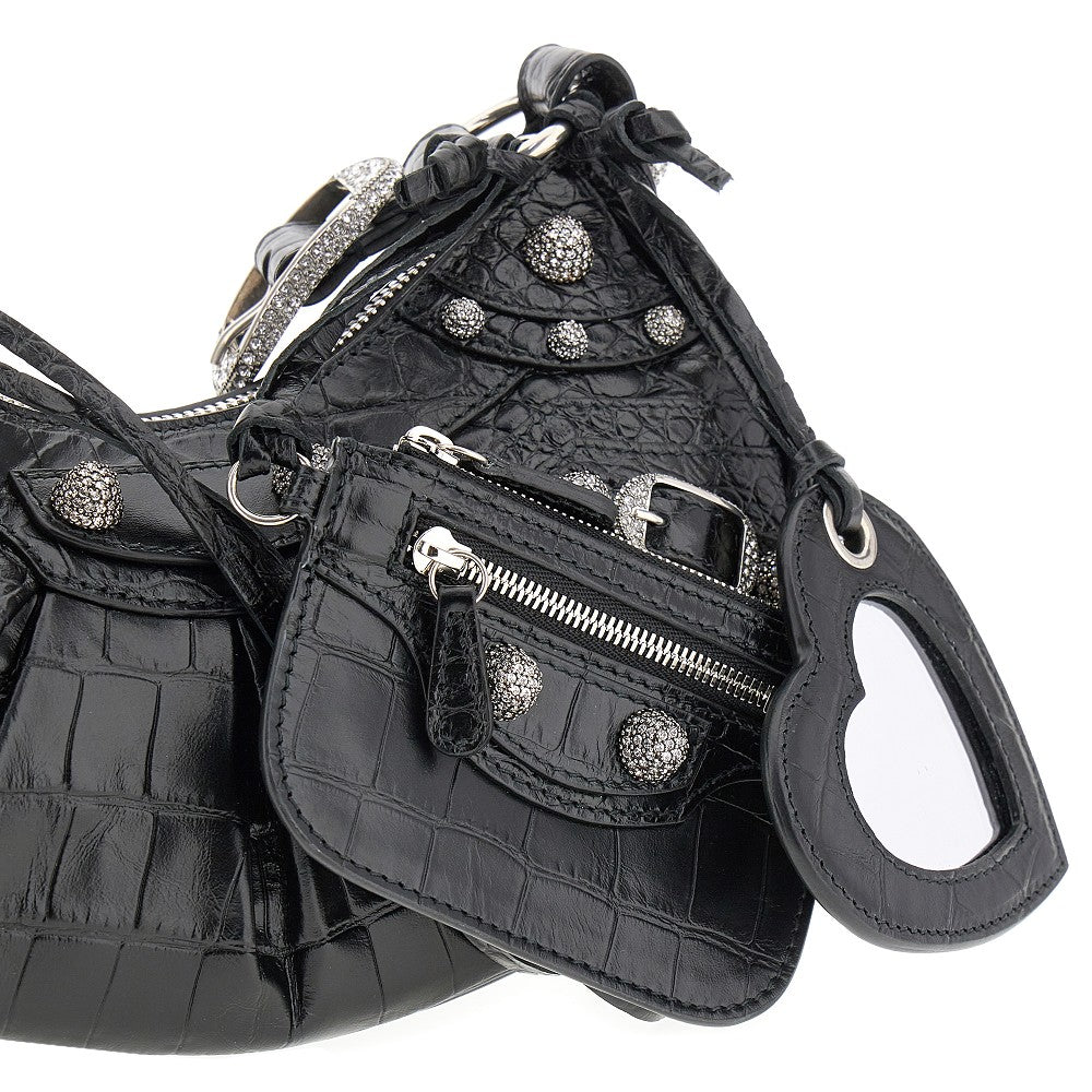 Borsa Le Cagole XS in pelle stampa cocco