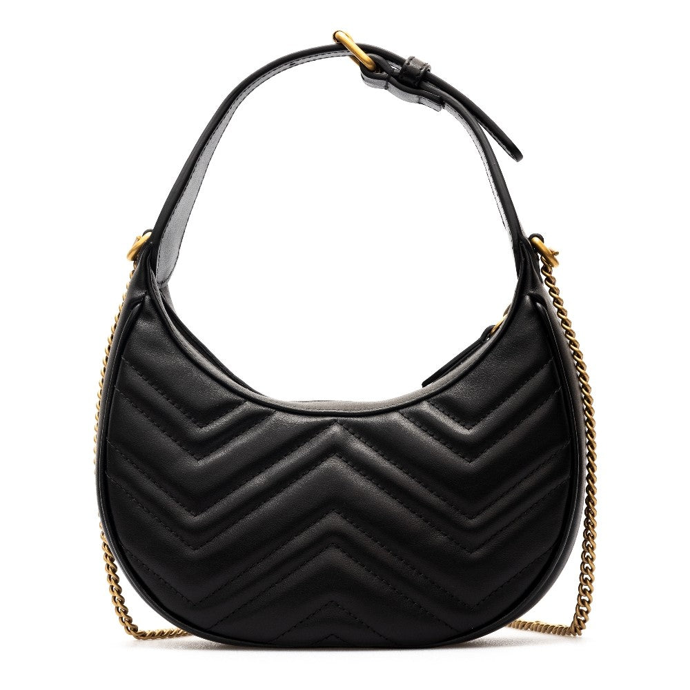 Mini borsa a mezzaluna GG Marmont