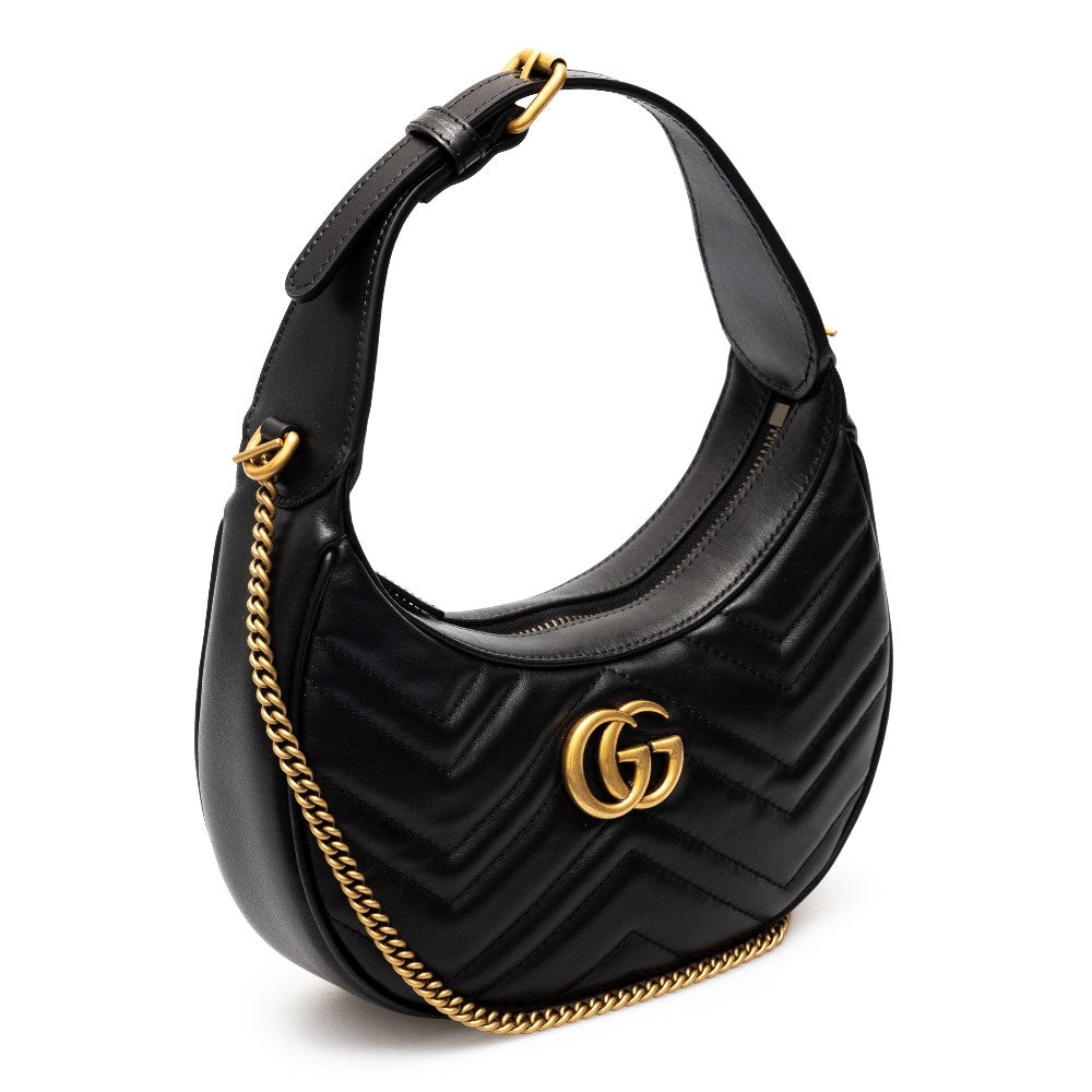 Mini borsa a mezzaluna GG Marmont