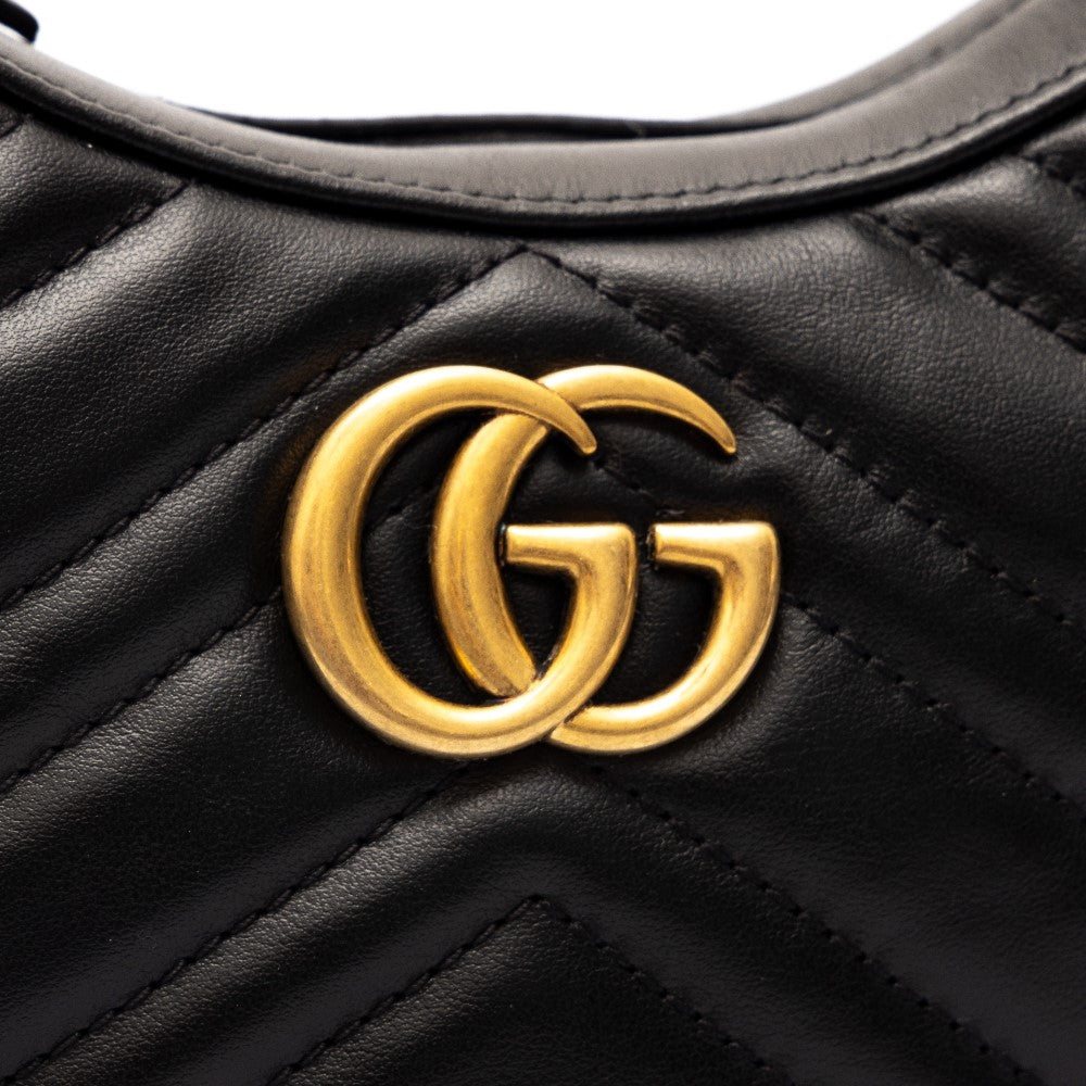 Mini borsa a mezzaluna GG Marmont