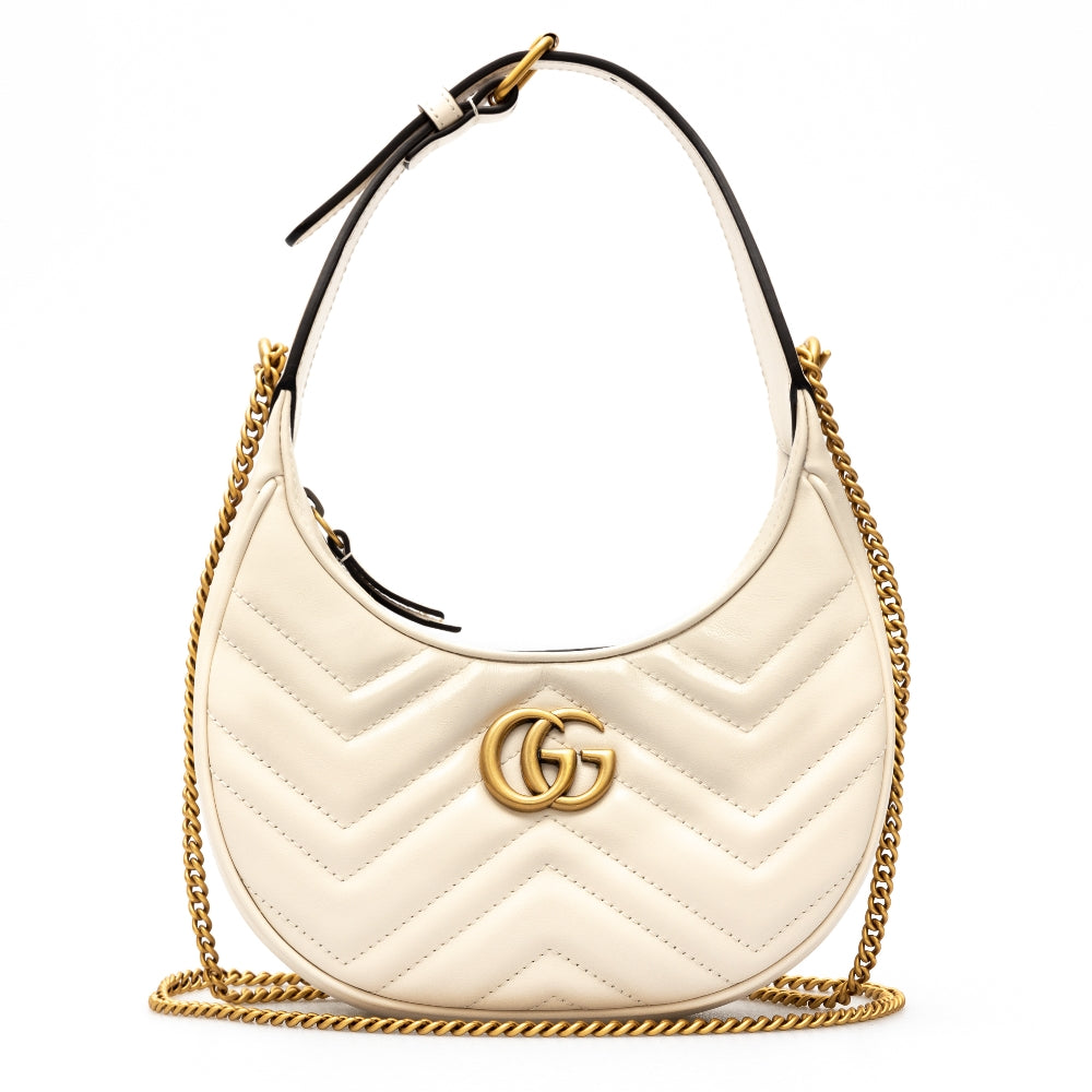 Mini borsa a mezzaluna GG Marmont