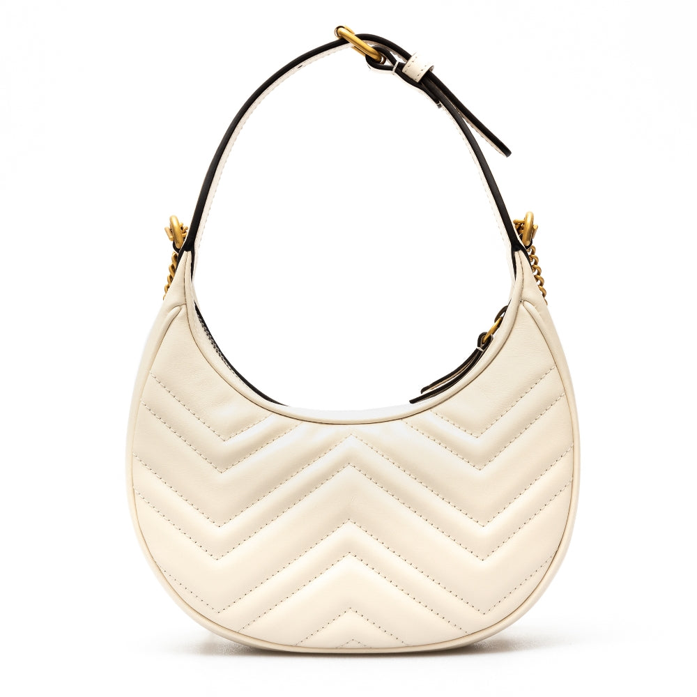 Mini borsa a mezzaluna GG Marmont