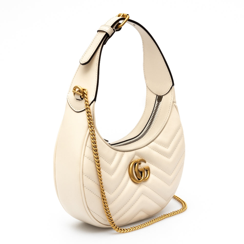 Mini borsa a mezzaluna GG Marmont