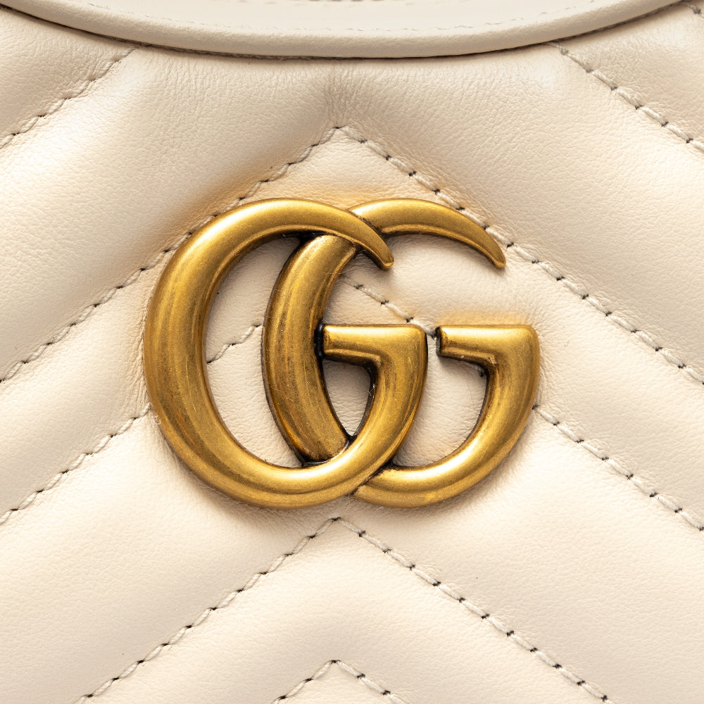 Mini borsa a mezzaluna GG Marmont