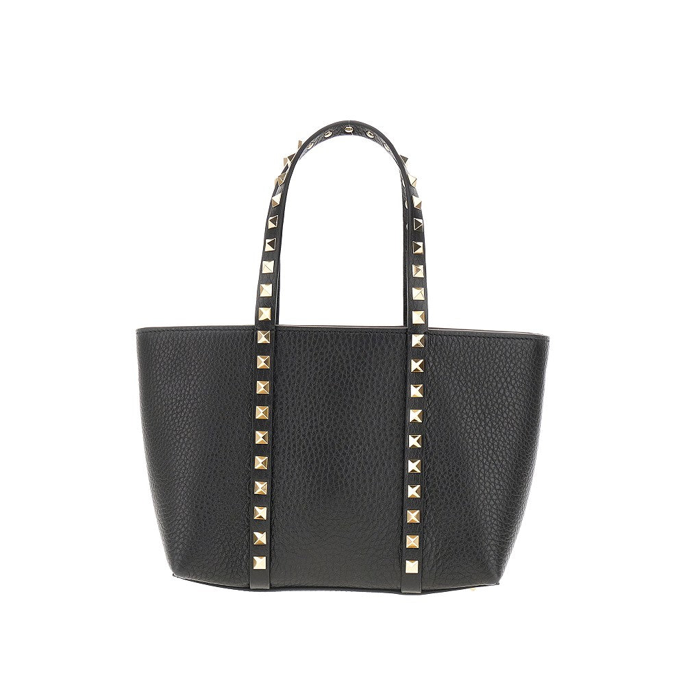 Mini tote bag 'Rockstud' in pelle granata