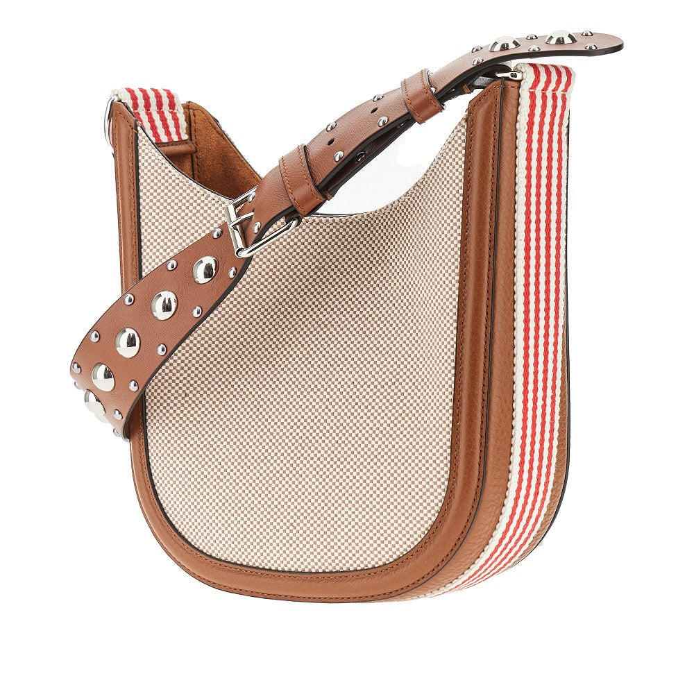 Borsa a spalla 'VLogo Signature' in canvas