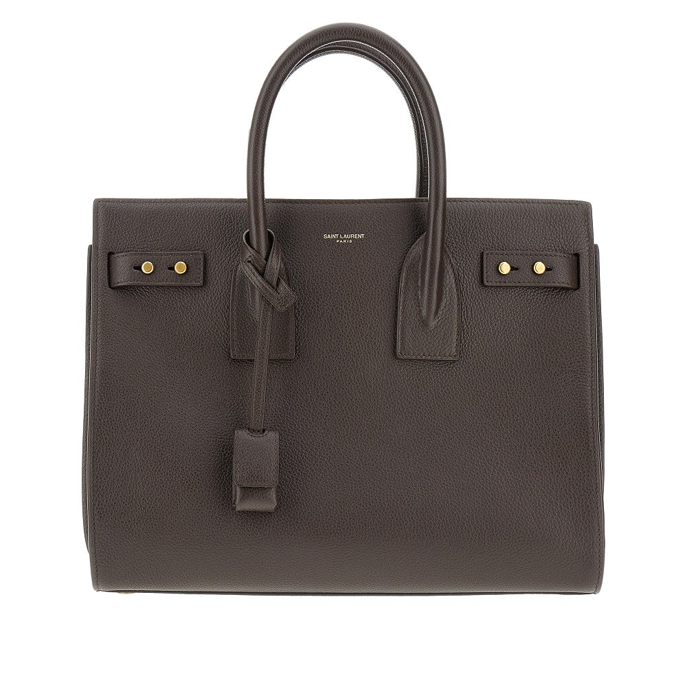 Grained leather small 'Sac de Jour' bag
