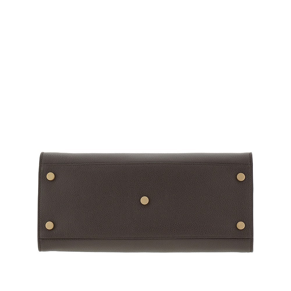 Grained leather small 'Sac de Jour' bag
