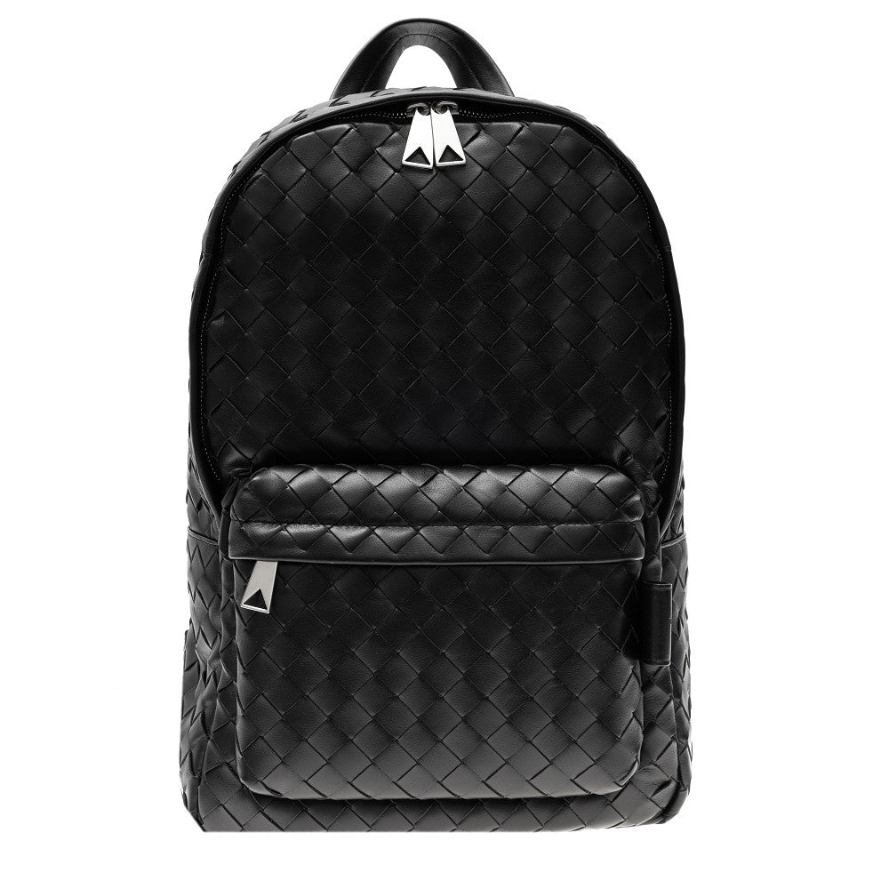Intrecciato leather backpack