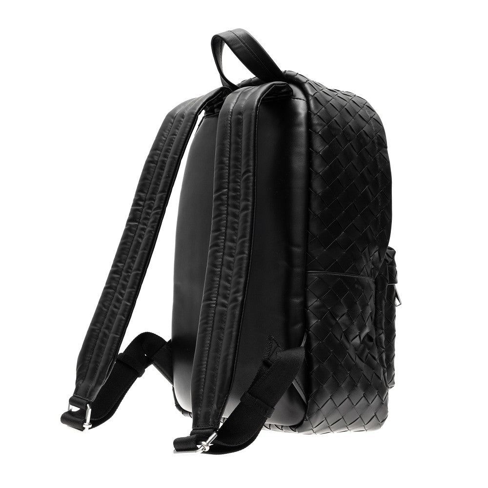 Intrecciato leather backpack