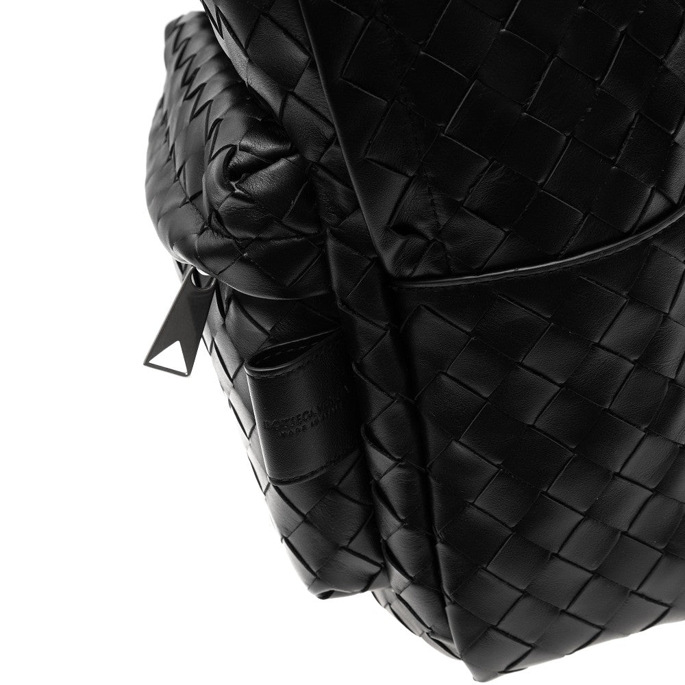 Intrecciato leather backpack