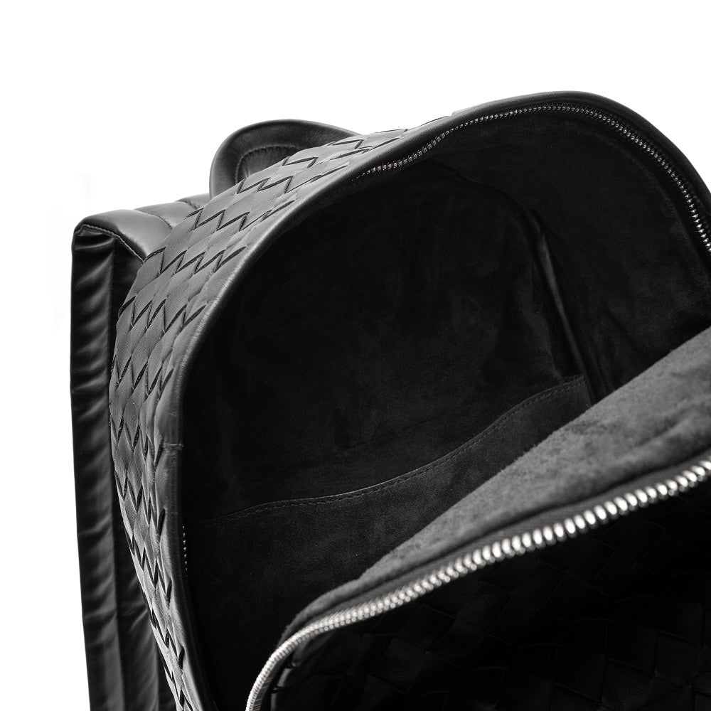 Intrecciato leather backpack