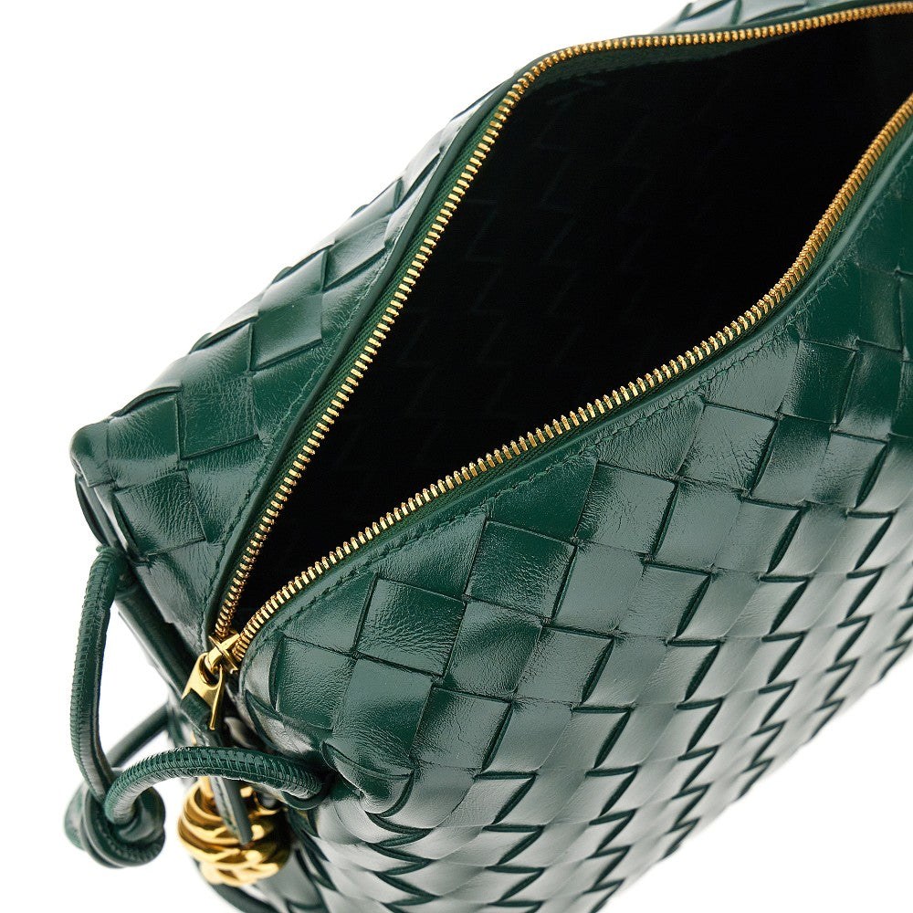 Borsa 'Loop' piccola in pelle Intrecciato