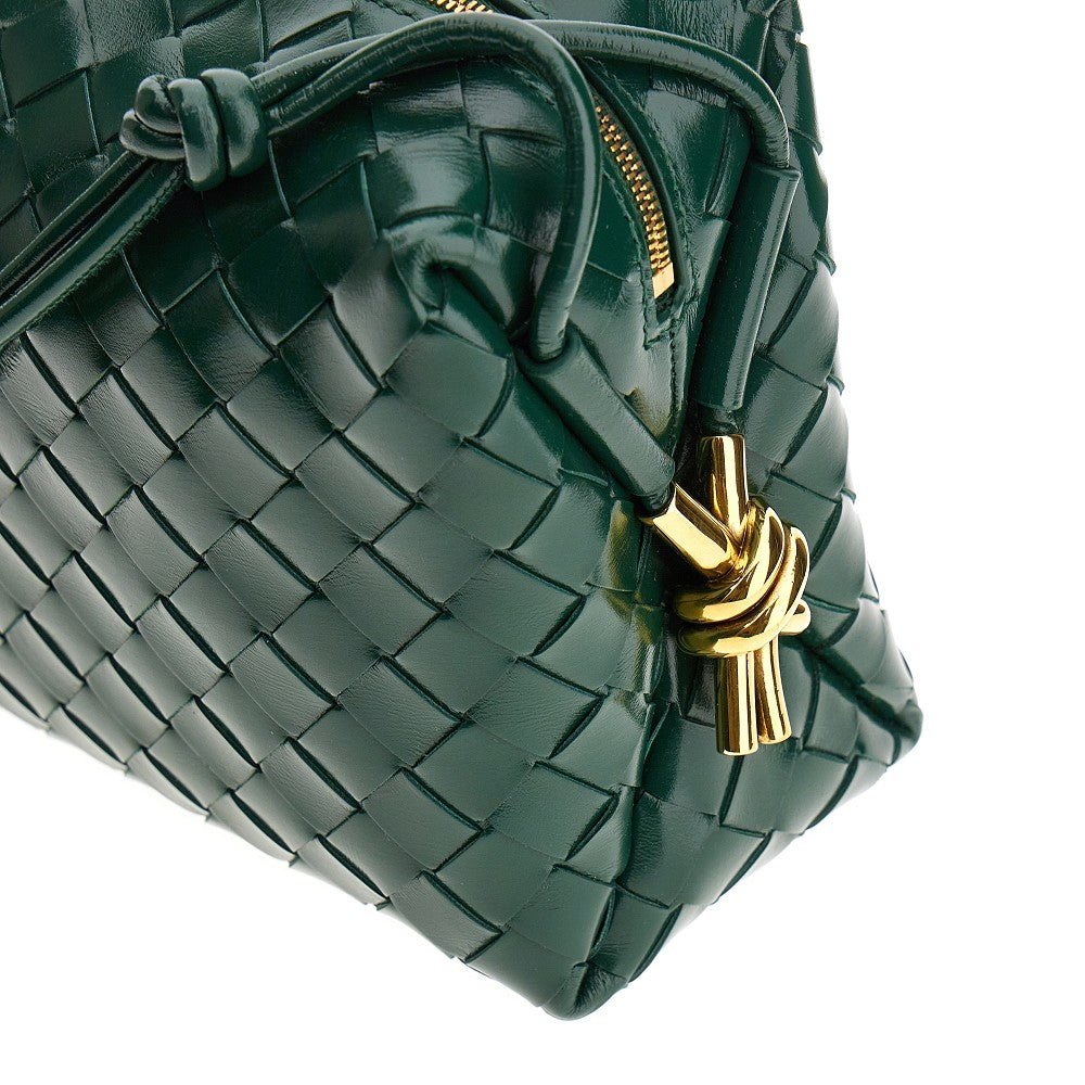 Borsa 'Loop' piccola in pelle Intrecciato