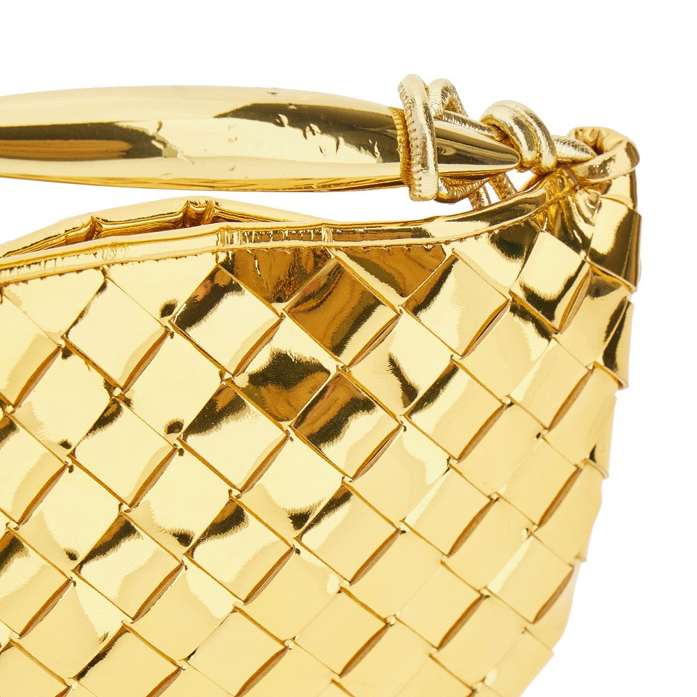 Metallic leather mini 'Sardine' bag