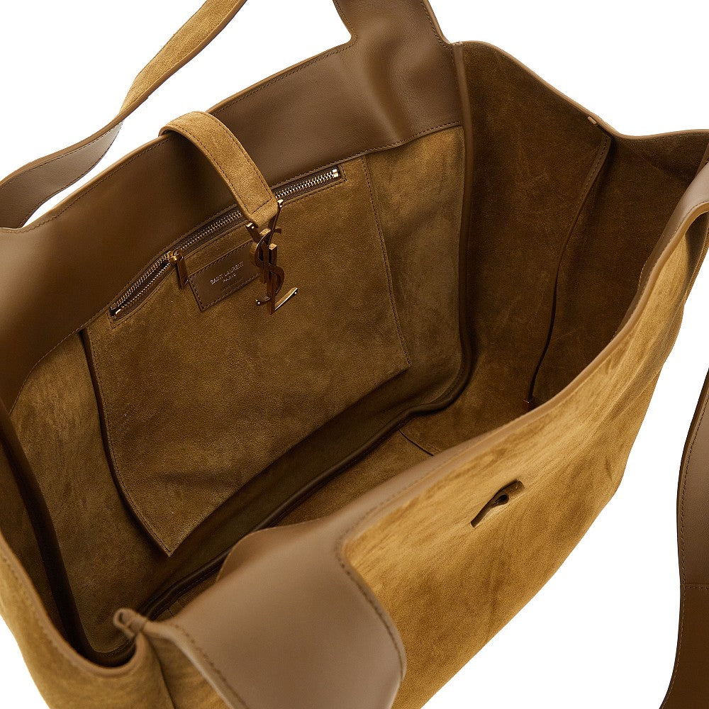 Suede leather 'Bea' shopping bag