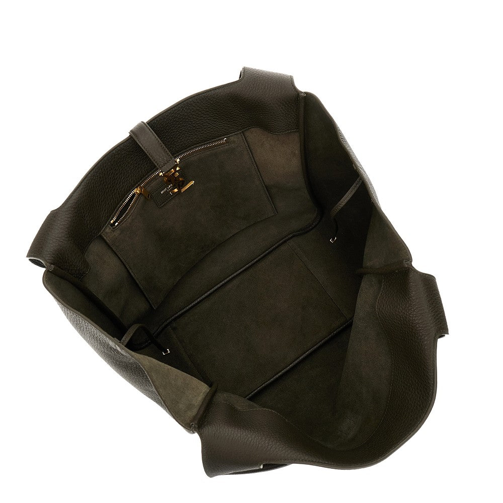 'Le 5 à 7 Bea' grained leather shopping bag