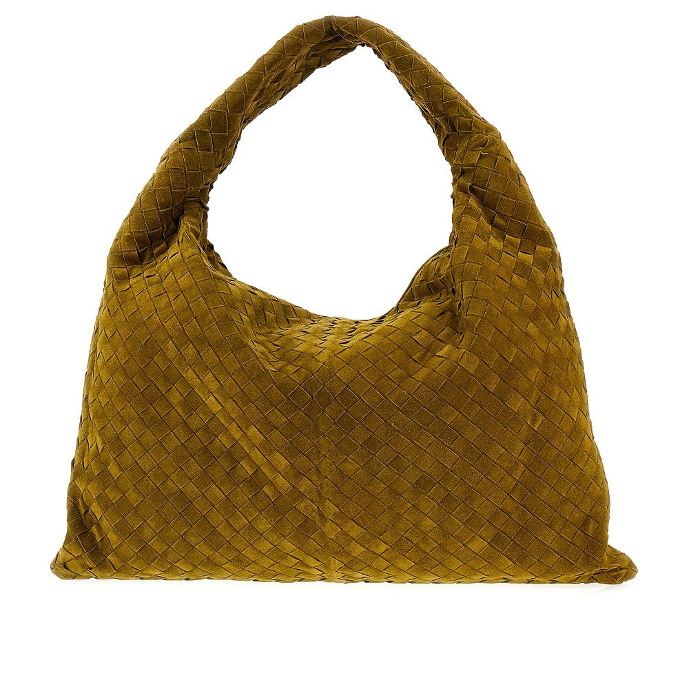 Borsa 'Hop' grande in pelle scamosciata