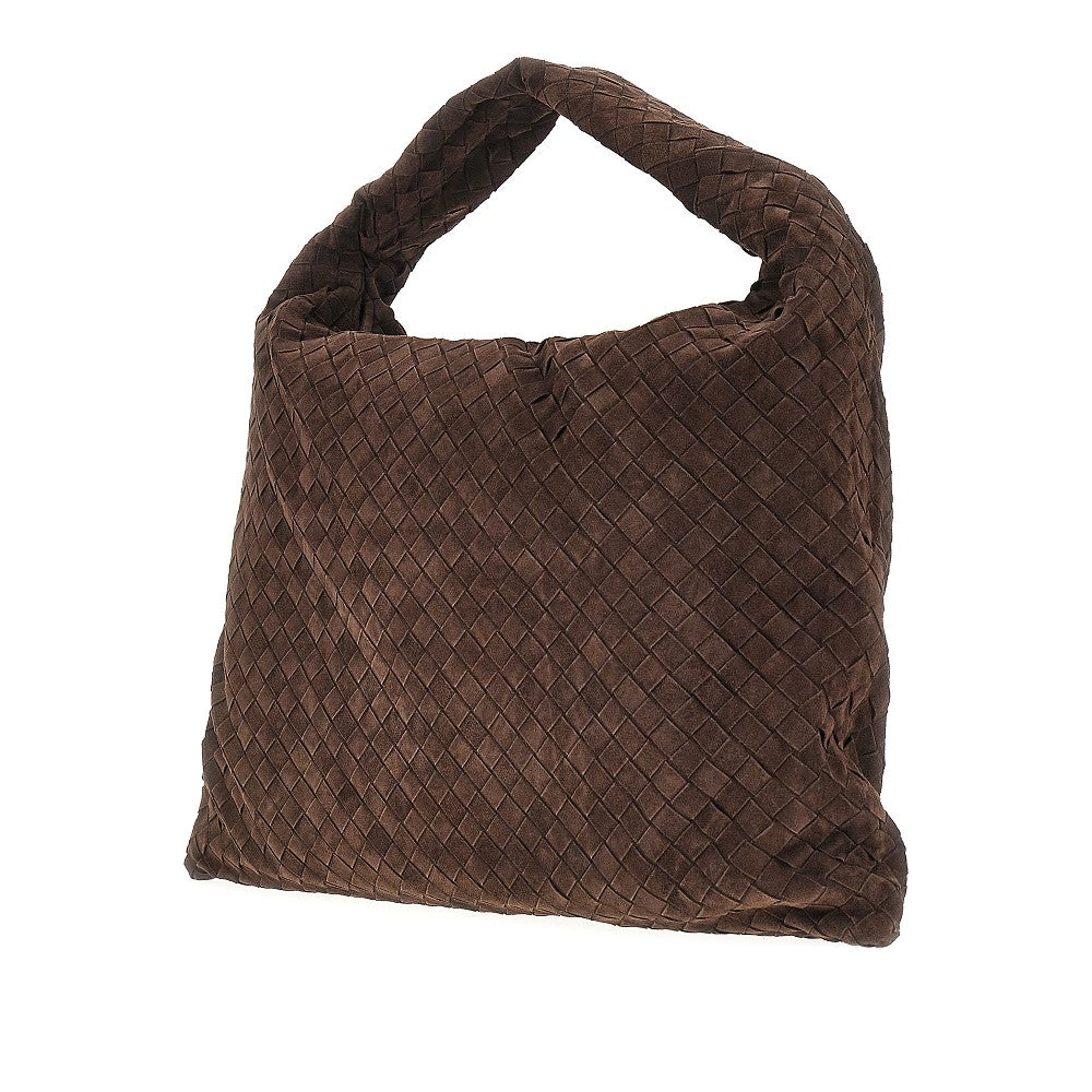 Borsa 'Hop' grande in pelle scamosciata