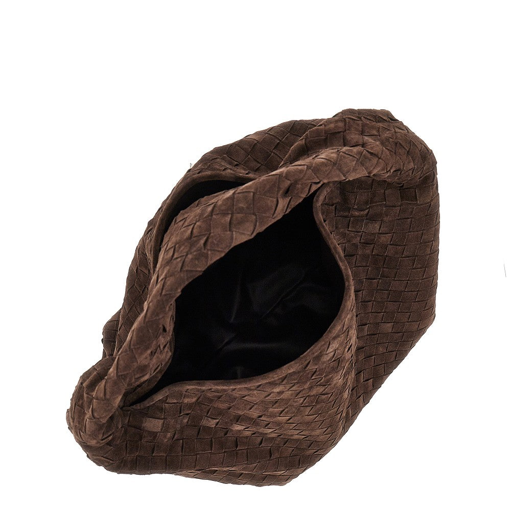 Borsa 'Hop' grande in pelle scamosciata