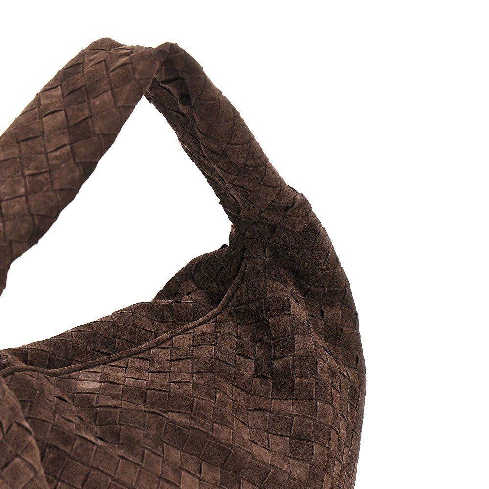 Borsa 'Hop' grande in pelle scamosciata