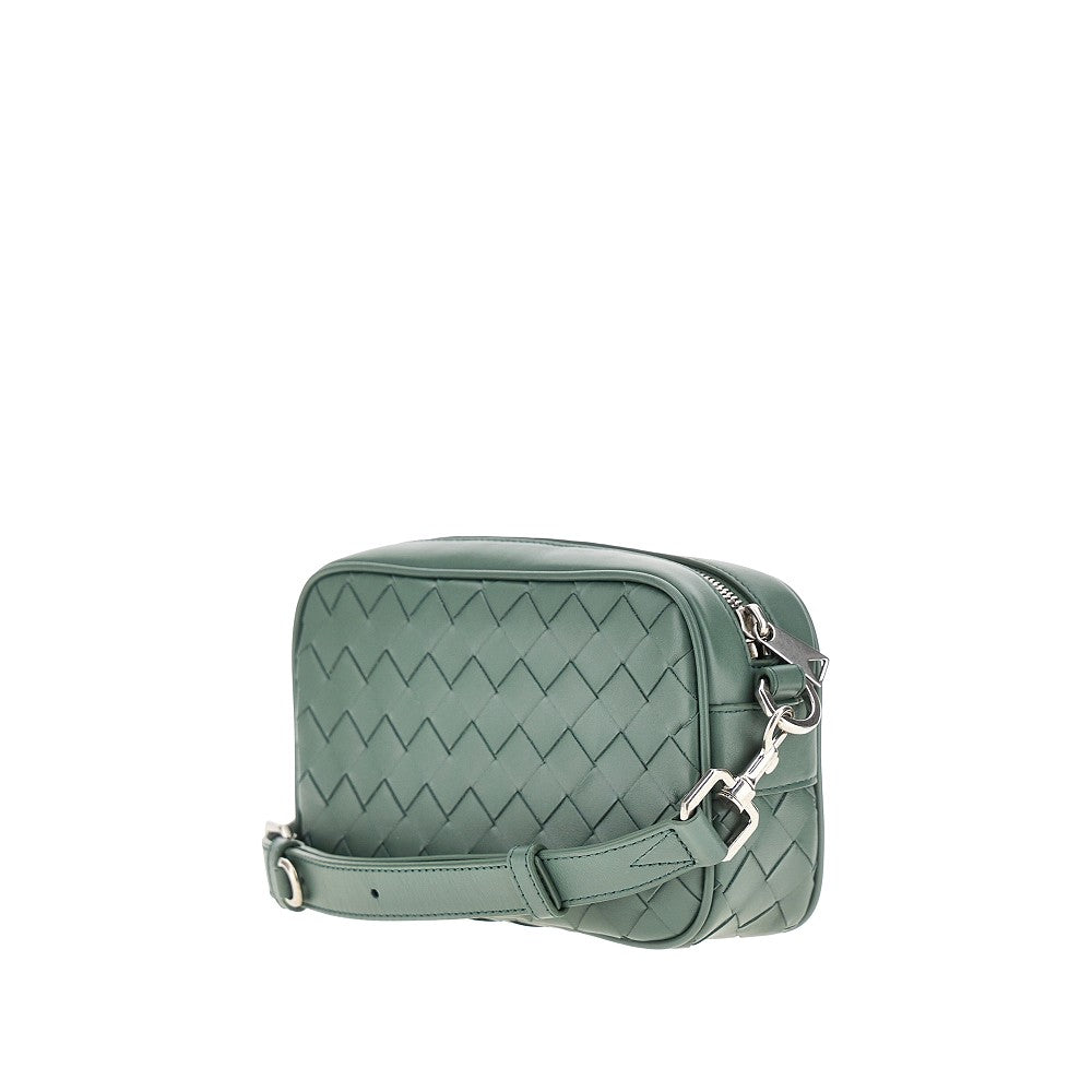 Mini camera bag in pelle Intrecciato