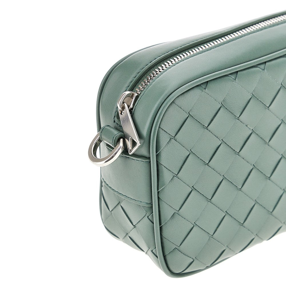 Mini camera bag in pelle Intrecciato
