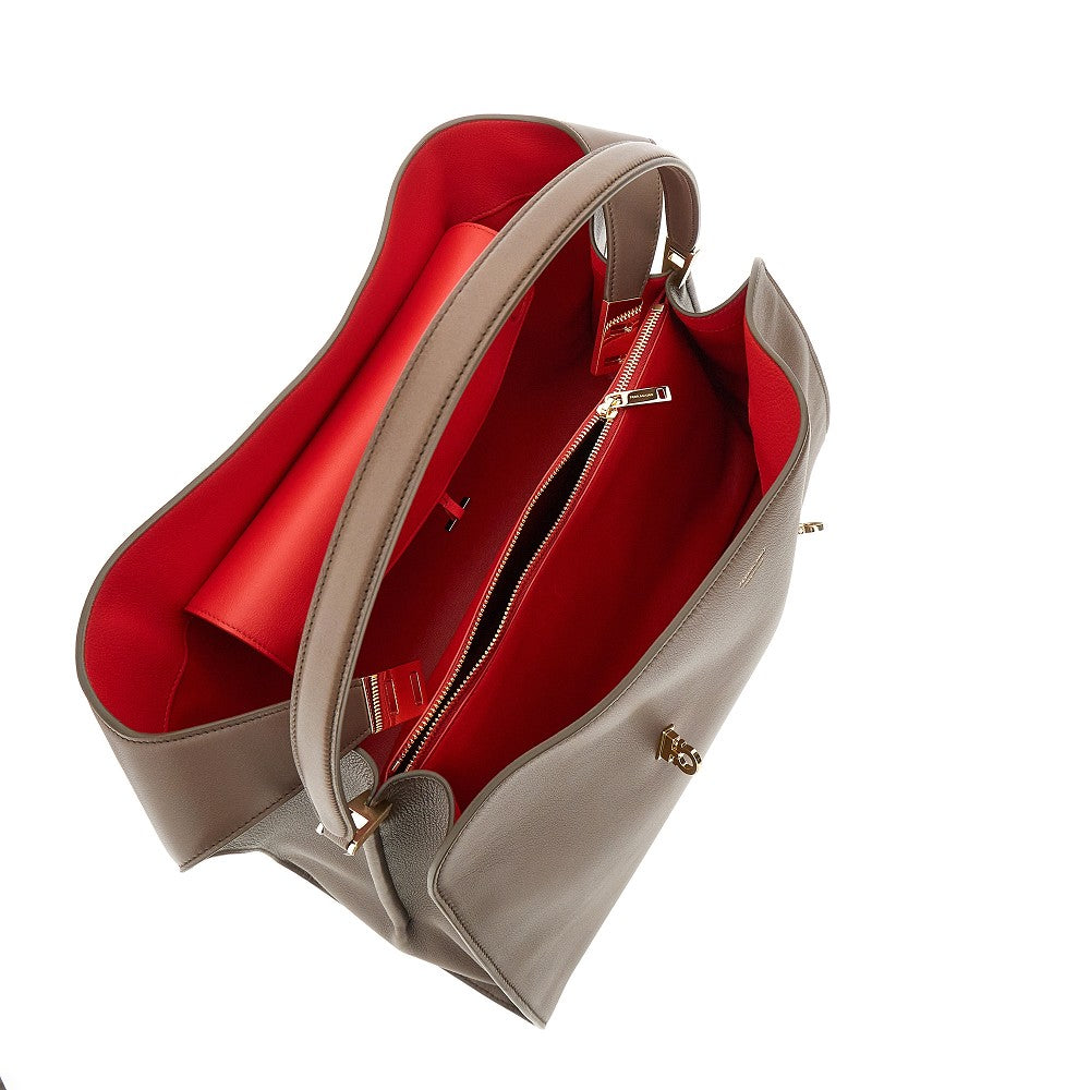 Borsa 'Hug' media in pelle