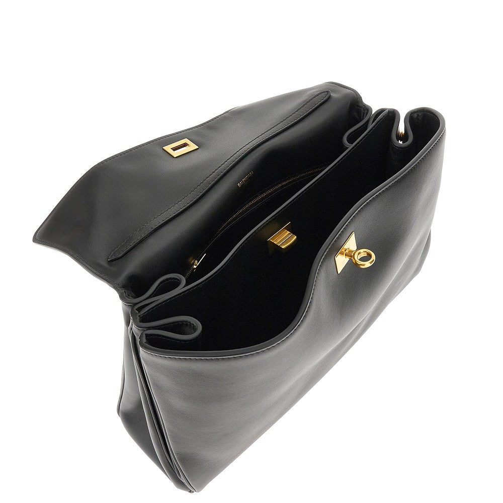 Borsa 'Rodeo' media in pelle liscia