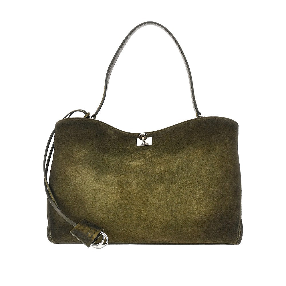 Borsa 'Rodeo' media in pelle scamosciata