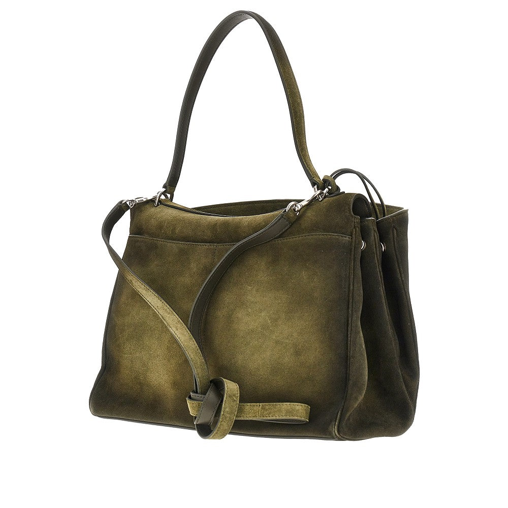 Borsa 'Rodeo' media in pelle scamosciata