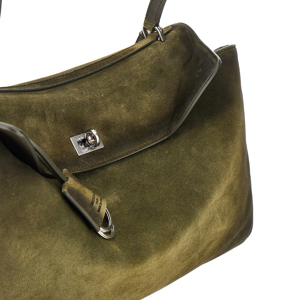 Borsa 'Rodeo' media in pelle scamosciata