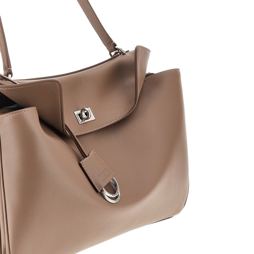 Borsa 'Rodeo' media in pelle liscia
