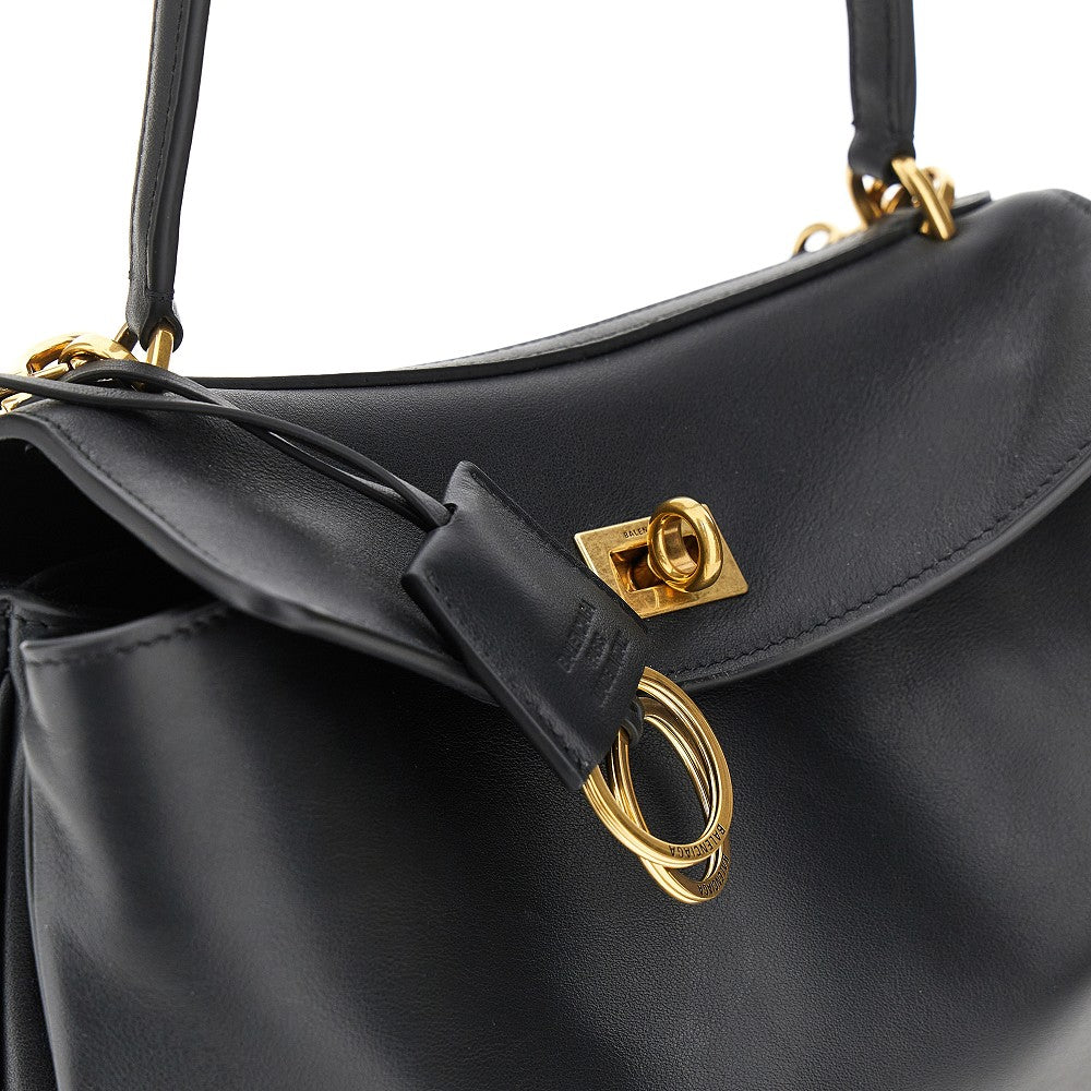 Borsa 'Rodeo' piccola in pelle liscia