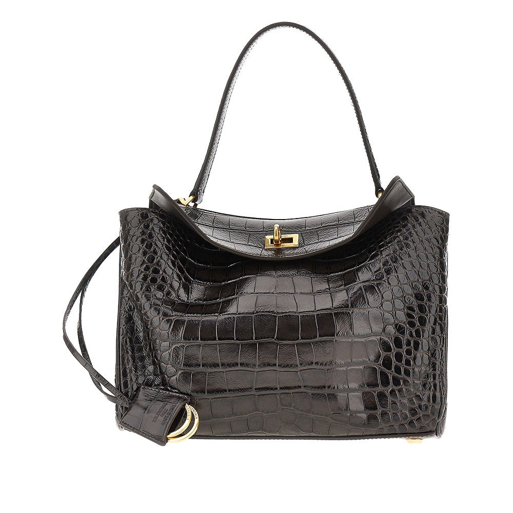Borsa 'Rodeo' piccola in pelle stampa cocco