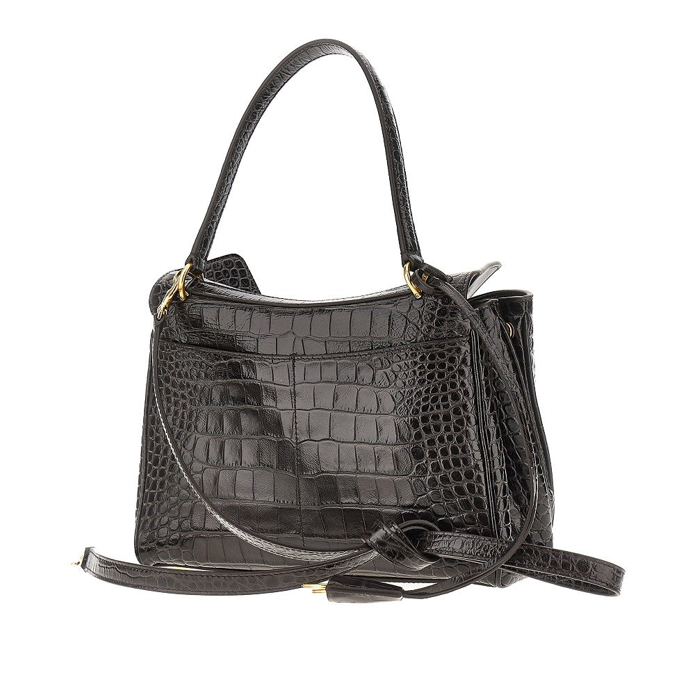 Borsa 'Rodeo' piccola in pelle stampa cocco