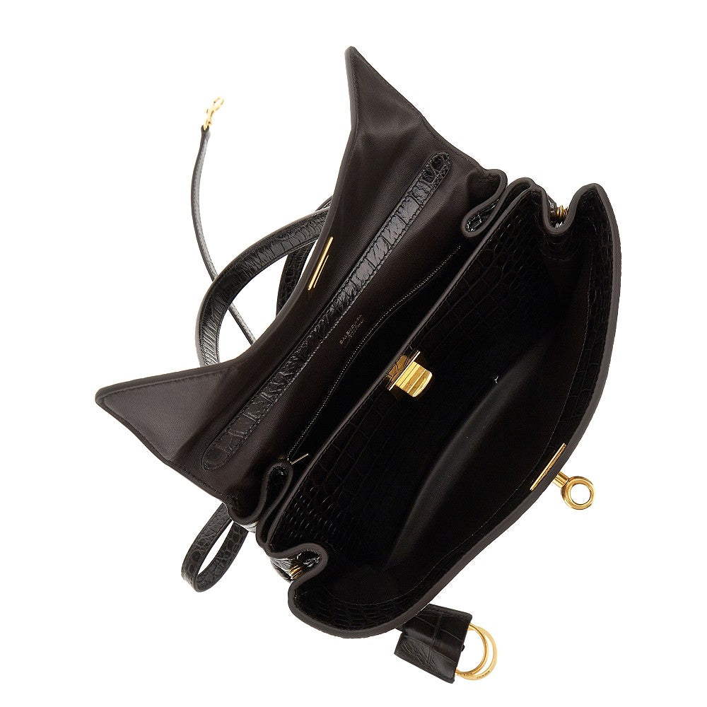 Borsa 'Rodeo' piccola in pelle stampa cocco
