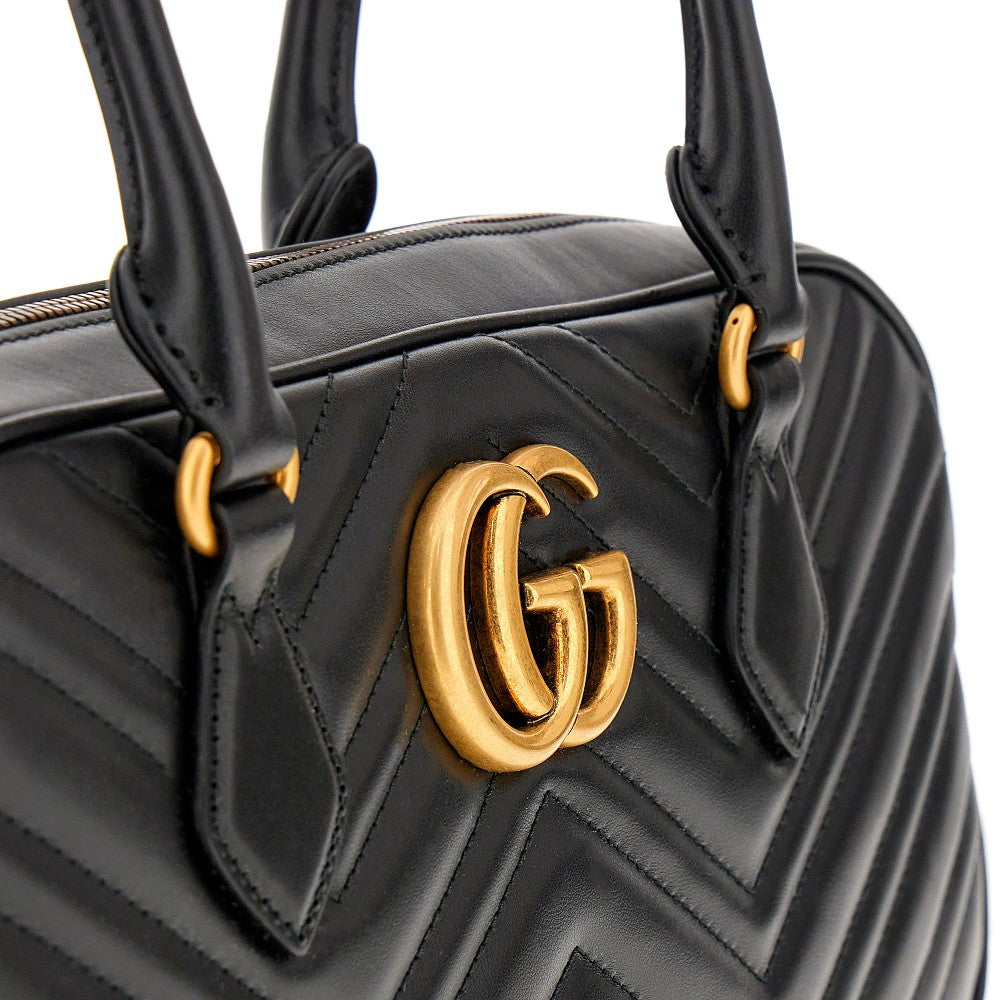 Borsa 'GG Marmont' media in pelle trapuntata