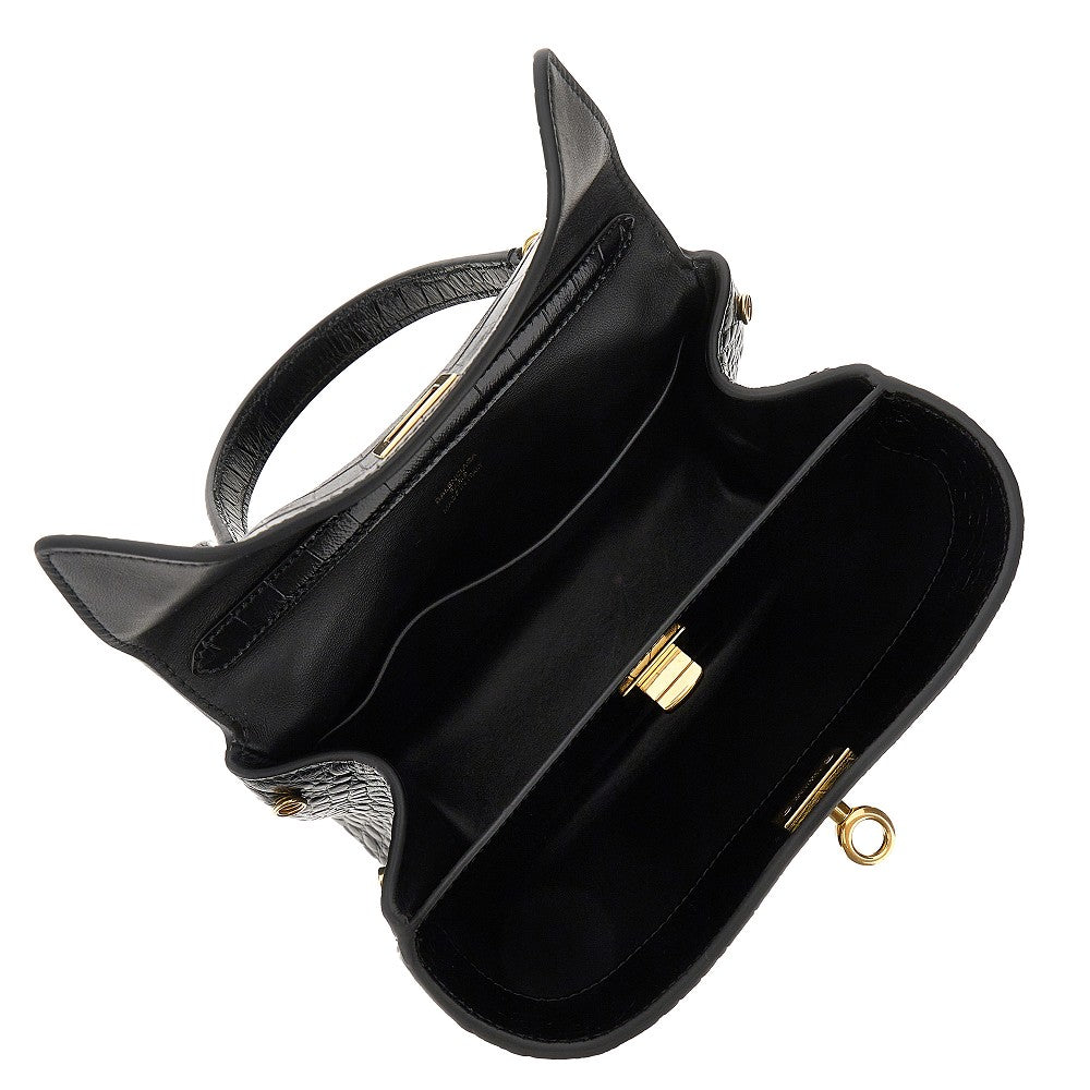 Borsa 'Rodeo' mini in pelle stampa cocco