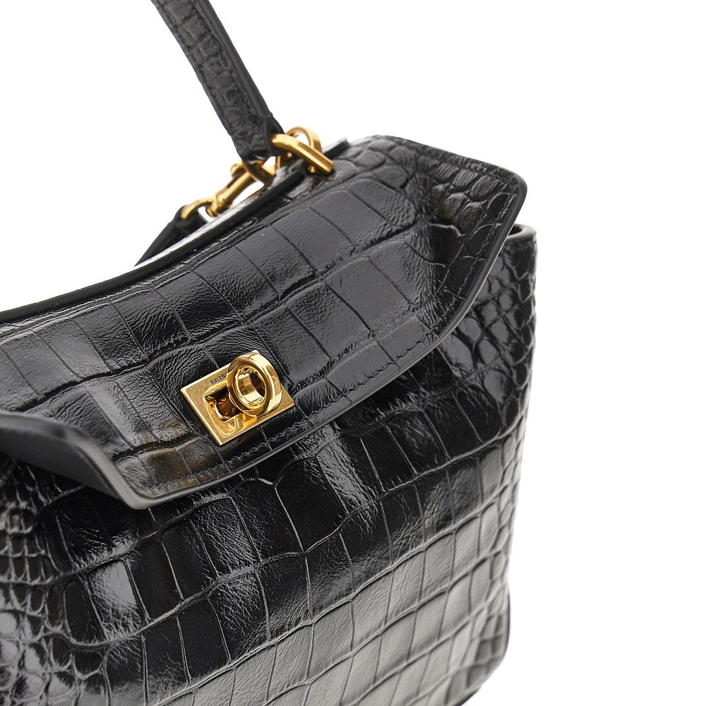 Borsa 'Rodeo' mini in pelle stampa cocco