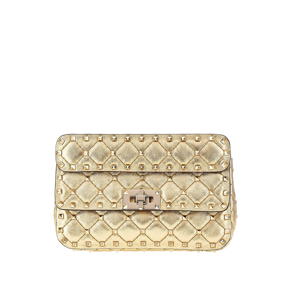 Small nappa leather 'Rockstud Spike' bag