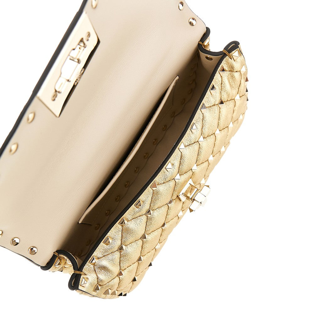 Small nappa leather 'Rockstud Spike' bag