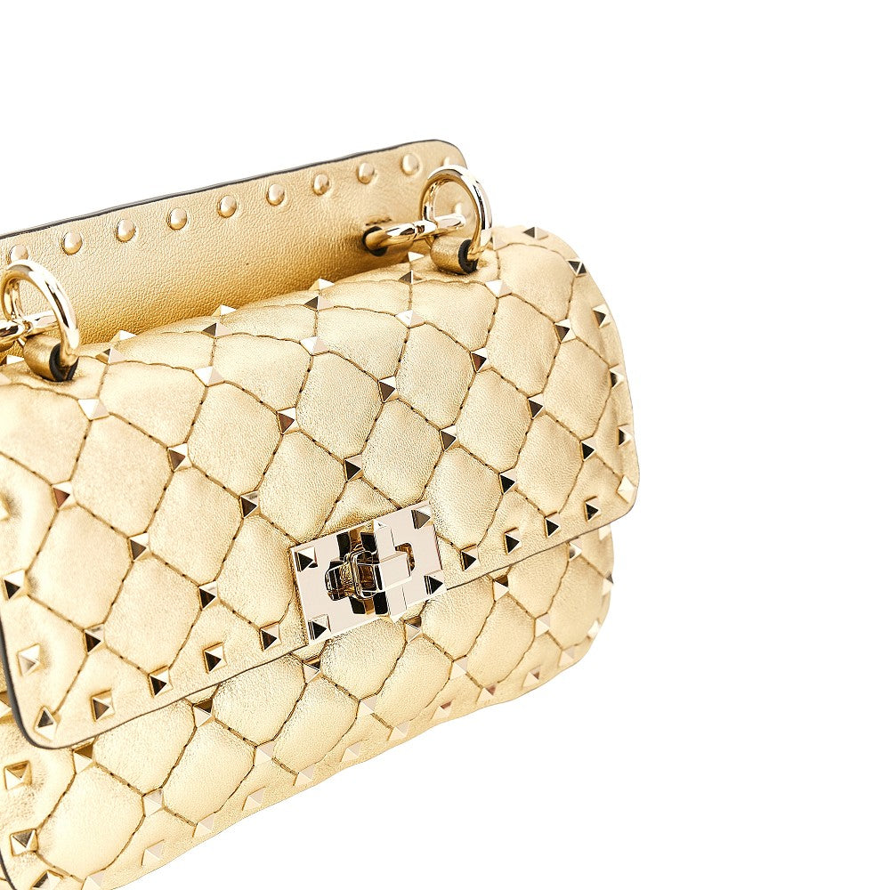 Small nappa leather 'Rockstud Spike' bag