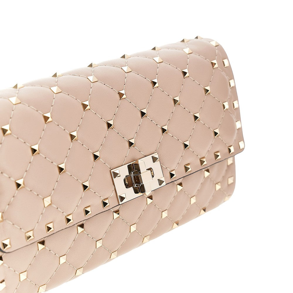 Nappa leather 'Rockstud Spike' clutch
