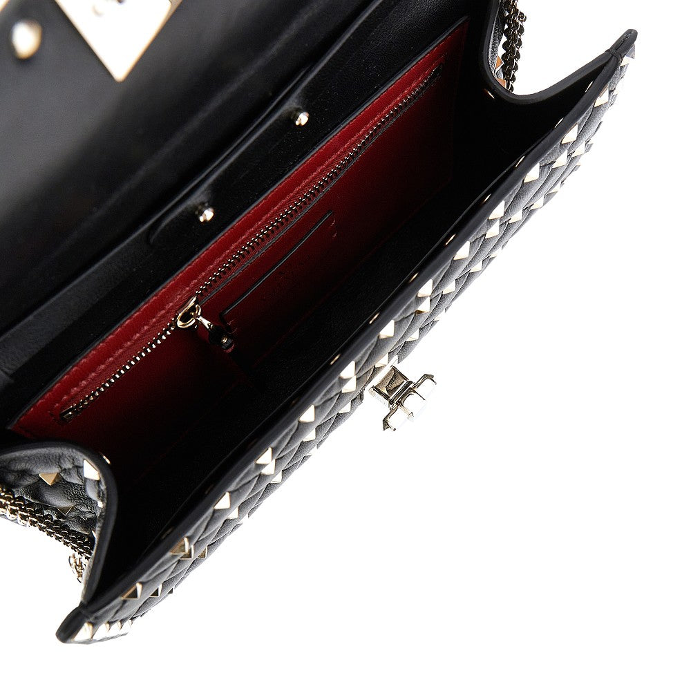 Nappa leather 'Rockstud Spike' clutch