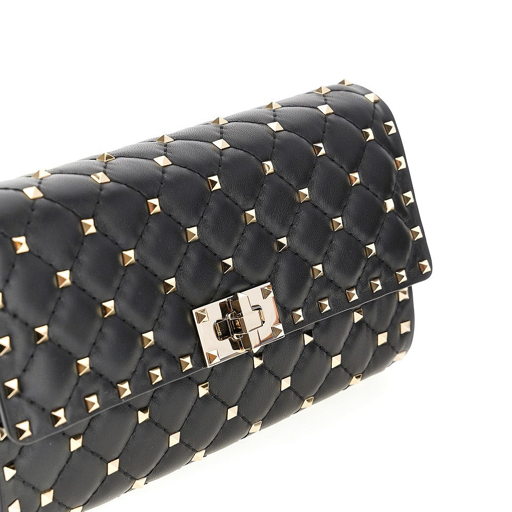 Nappa leather 'Rockstud Spike' clutch