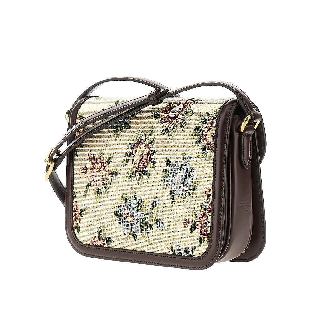 Jacquard fabric small '9T05' bag